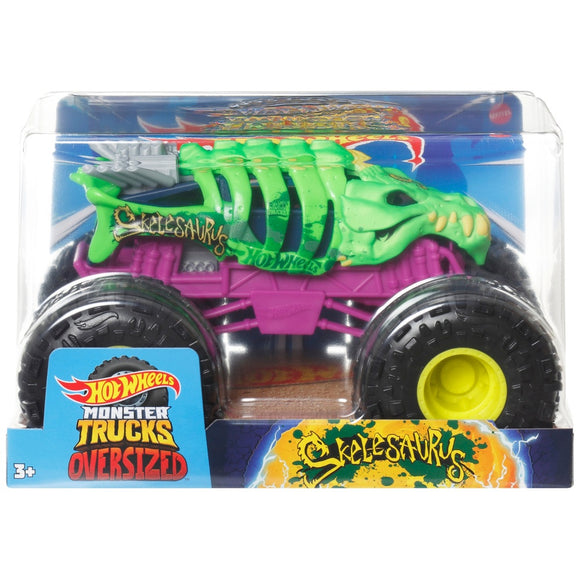 HOT WHEELS HTM81 MONSTER TRUCKS SKELESAURUS 1:24 SCALE