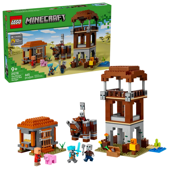 LEGO 21278 MINECRAFT THE PILLAGER OUTPOST AND RAVAGER