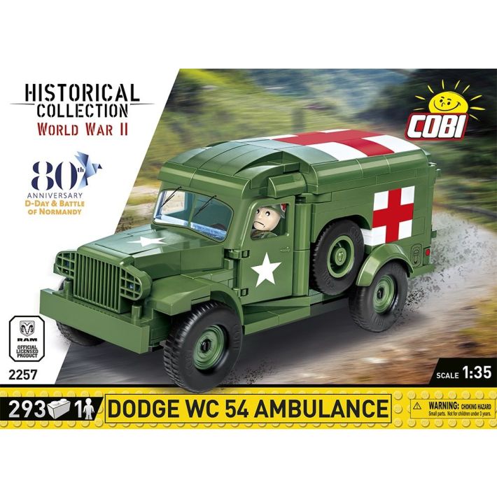 COBI 2257 DODGE WC 54 AMBULANCE 1/35TH SCALE