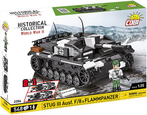 COBI 2286 STUG III Ausf. F/8 & FLAMMPANZER TANK