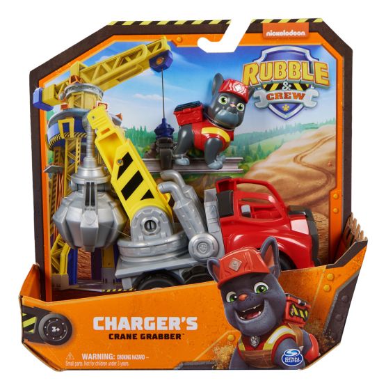 PAW PATROL RUBBLE AND CREW CHARGERS CRANE GRABBER