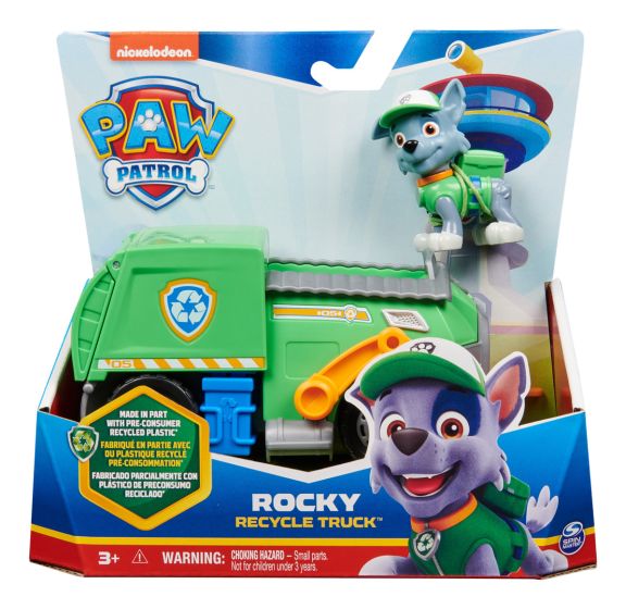 PAW PATROL BASIC VEHICLE ROCKY RECYCLE TRUCK