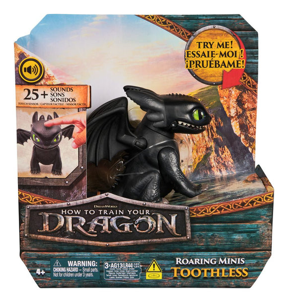 HOW TO TRAIN YOUR DRAGON ROARING MINIS TOOTHLESS