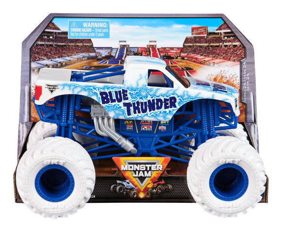 MONSTER JAM 6074255 BLUE THUNDER MONSTER TRUCK 1:24TH SCALE