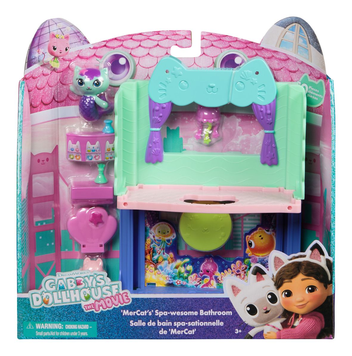 GABBYS DOLLHOUSE 6074306 'MERCAT'S' SPA-WESOME BATHROOM PLAYSET
