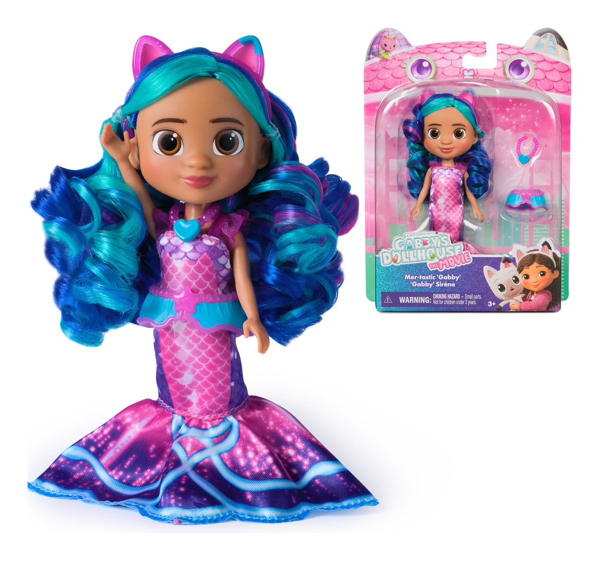 GABBYS DOLLHOUSE 6074331 MOVIE AQUARIUM DOLL