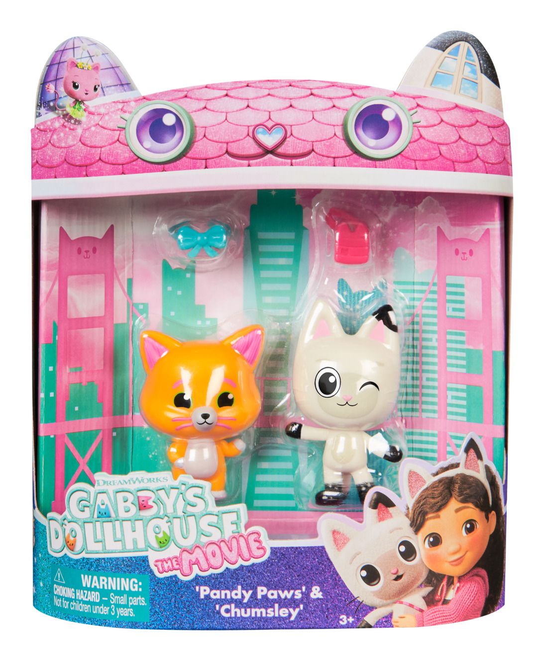 GABBYS DOLLHOUSE 6074578 'PANDY PAWS & CHUMSLEY PLAYSET