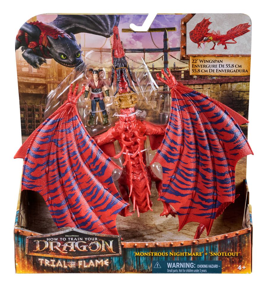 HOW TO TRAIN YOUR DRAGON MONSTROUS NIGHTMARE + SNOTLOUT