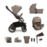Nuna Mixx NEXT Travel System in Cedar with Arra Flex Car seat and Curve Base