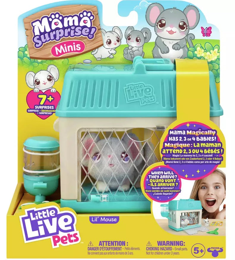 LITTLE LIVE PETS 26510 MAMA SURPRISE MINIS LIL MOUSE