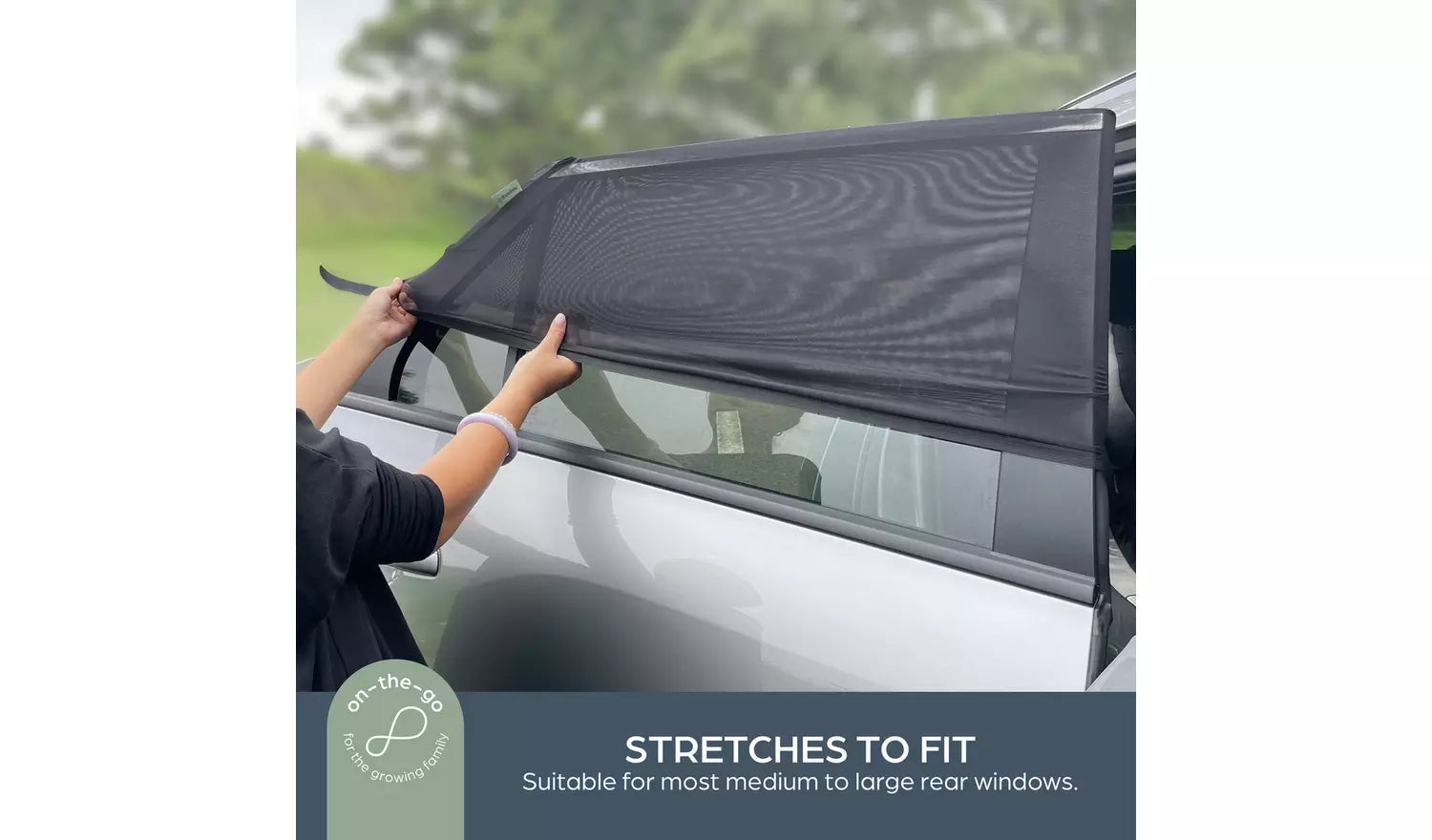 Dreambaby Fitover Car Window Shade Pack of 2