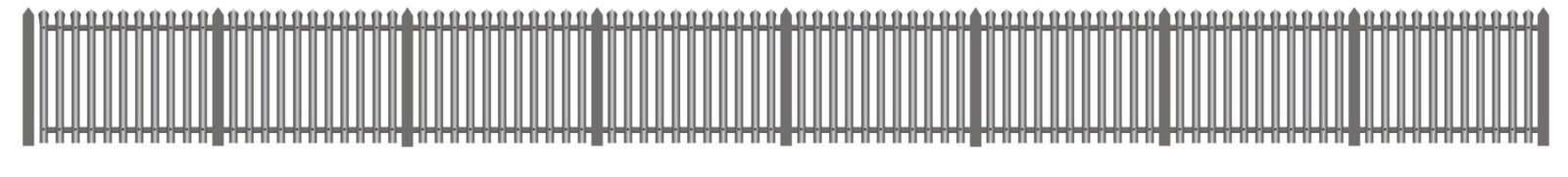 PECO RATIO 281 MODERN PALASIDE  FENCING   N SCALE