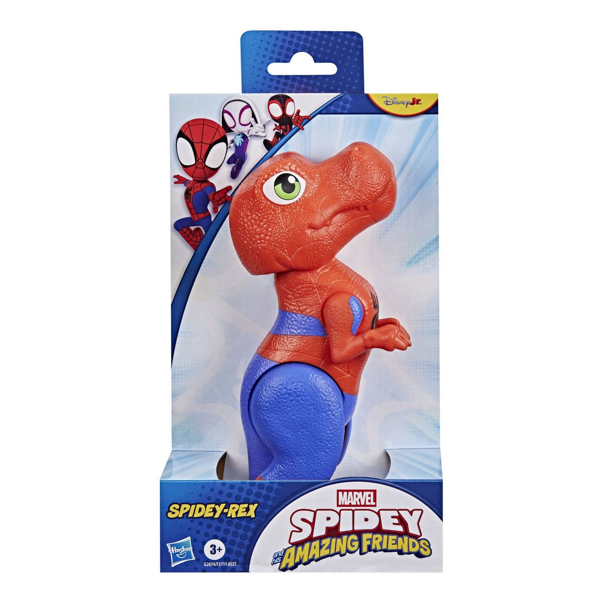 MARVEL SPIDEY AND HIS AMAZING FRIENDS G2674 SPIDEY-REX 9 INCH SUPERSIZED POSABLE FIGURE