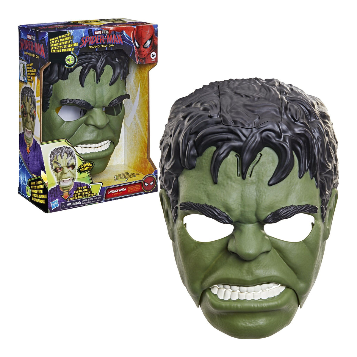 MARVEL SPIDERMAN G3409 SAVAGE HULK TALK'N ELECTRONIC MASK