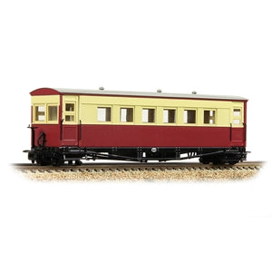 BACHMANN 394-027 Gloucester Bogie Coach Lincolnshire Coast L.R. Crimson & Cream OO9 SCALE