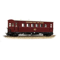 BACHMANN 394-028  Gloucester Bogie Coach Lincolnshire Coast L.R. Maroon OO9 SCALE