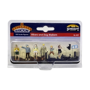 BACHMANN 36-429 Hikers and Dog Walkers  OO SCALE FIGURES
