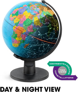 TOYRIFIC TY6377 SCIENCE 2IN1 GLOBE EARTH AND CONSTELLATIONS