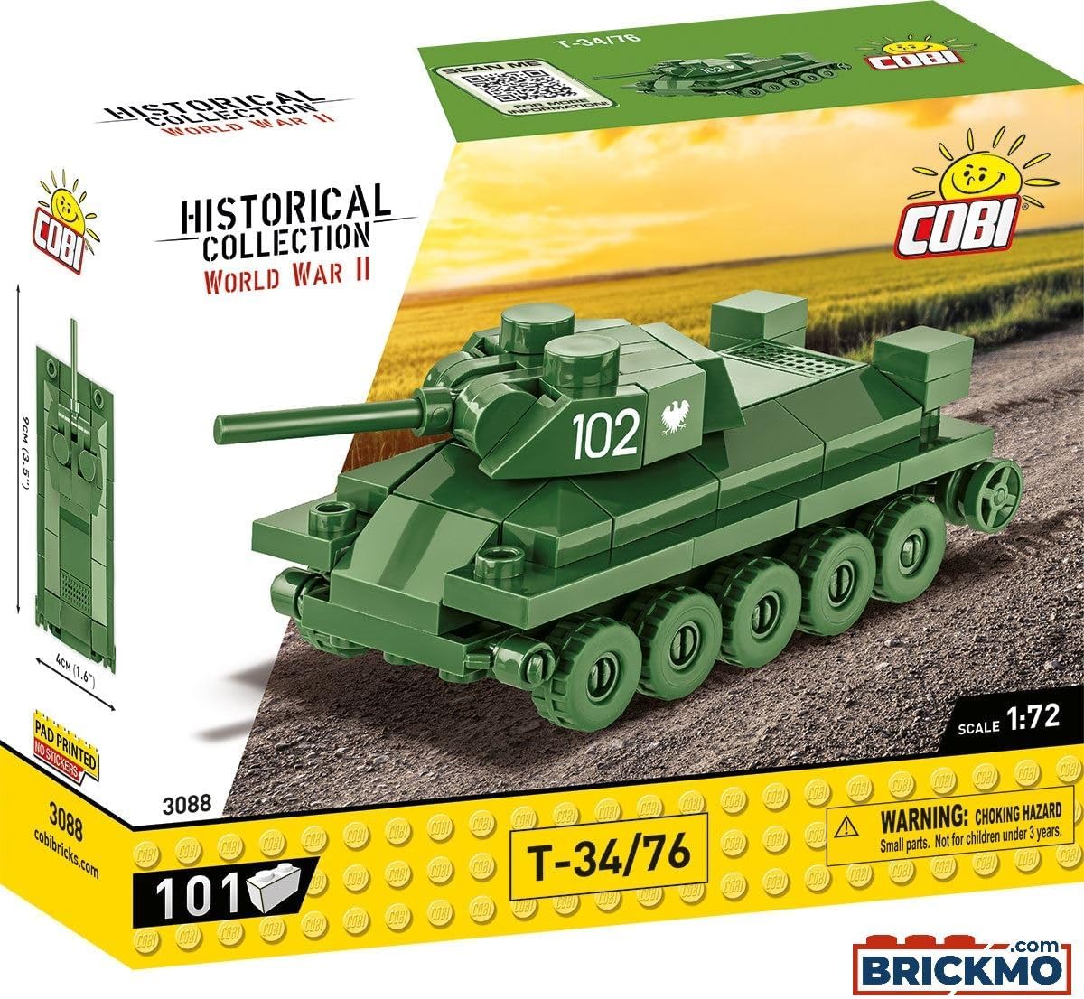COBI 3088 T-34/76 TANK 1:72