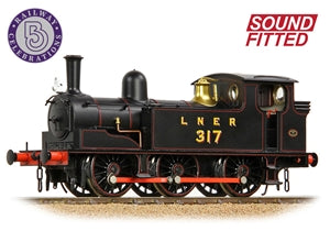 BACHMANN 31-066SF NER E (J71) Tank 317 LNER Lined Black  Sound Fitted Loco