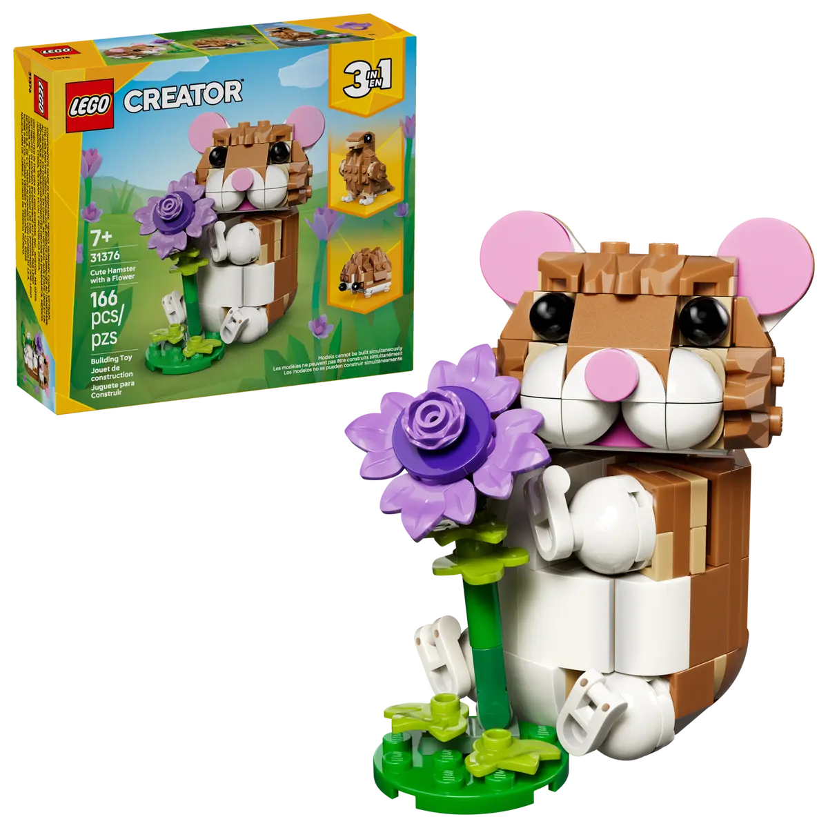 LEGO 31376 CREATOR 3 IN 1  CUTE HAMSTER WITH A FLOWER