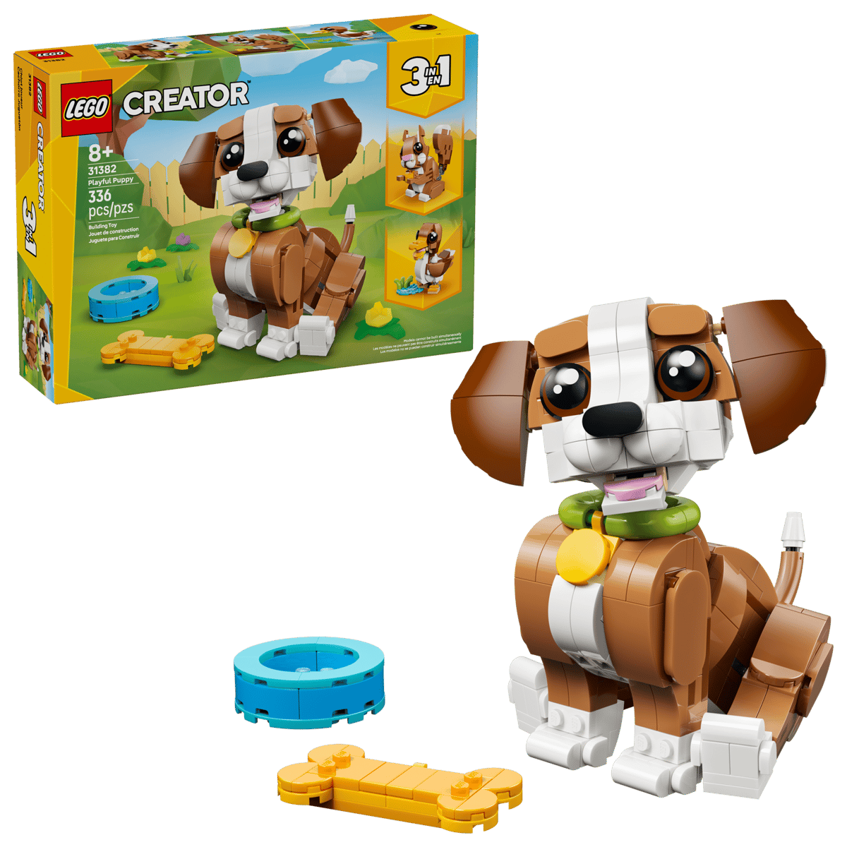 LEGO 31382 CREATOR 3 IN 1 CUTE ANIMALS: PLAYFUL PUPPY