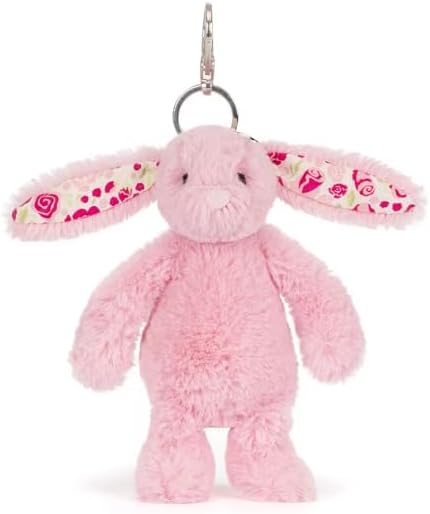 JELLYCAT BP4ROSE BLUSHKIN BLOSSOM BUNNY BAG CHARM