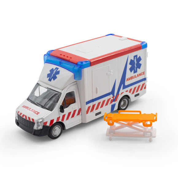 BURAGO 32266 AMBULANCE WITH STRETCHER DIECAST MODEL