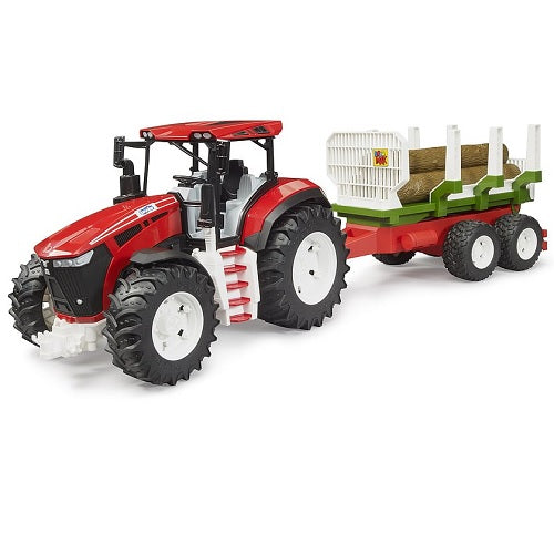 BRUDER 3453 ROADMAX TRACTOR AND LOG TRAILER