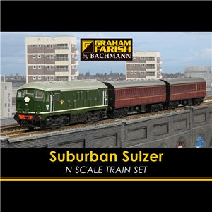 GRAHAM FARISH 370-062 Suburban Sulzer N GAUGE TRAIN SET