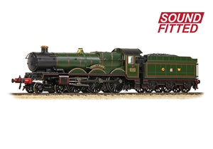 GRAHAM FARISH 372-034SF  GWR 4073 'Castle' 5055 'Earl of Eldon' GWR Lined Green (GW Crest)  N Gauge Loco Sound Fitted