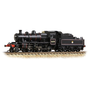 GRAHAM FARISH 372-626B  LMS Ivatt 2MT 46474 BR Lined Black (Early Emblem)  N GAUGE LOCO