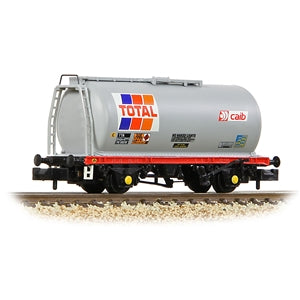 GRAHAM FARISH 373-788A BR 45T TTA Tank Wagon 'Total' Grey Red  N GAUGE