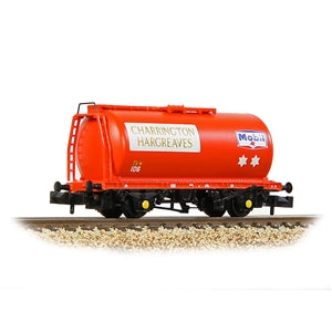 GRAHAM FARISH 373-790 BR 45T Class B TTA Tank Wagon 'Charrington Hargreaves/Mobil' Red  N GAUGE