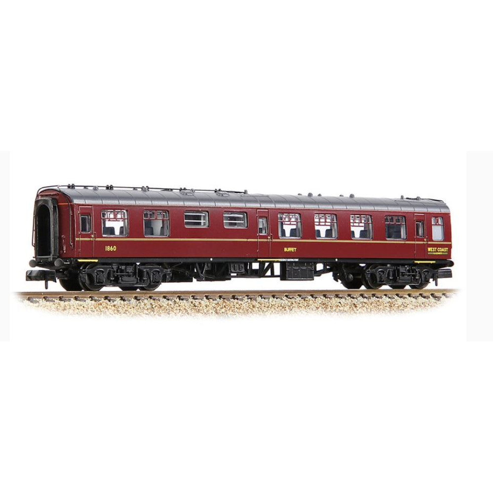 GRAHAM FARISH 374-112 Mk1 RMB Restaurant Miniature Buffet BR WCRC Maroon (374112) N GAUGE