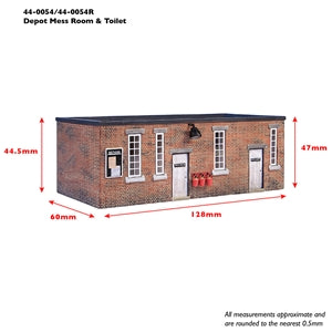 GRAHAM FARISH  SCENECRAFT 42-0054 Depot Mess Room and Toilet - White Doors