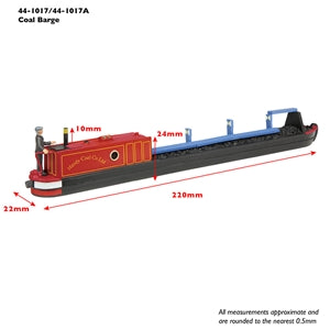 SCENECRAFT 44-1017A Coal Barge - Red 00 Gauge
