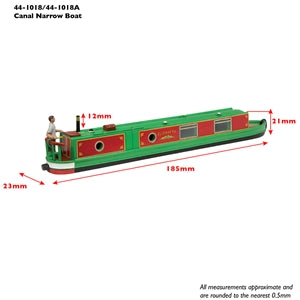 SCENECRAFT 44-1018A Narrow Boat - Apple Green 00 Gauge