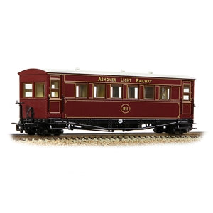 BACHMANN 394-025 Gloucester Bogie Coach Ashover L. R. Crimson  OO9 SCALE