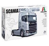 ITALERI 3971 SCANIA 770S 4X2 NORMAL ROOF GREY CAB Model Kit 1/24 SCALE