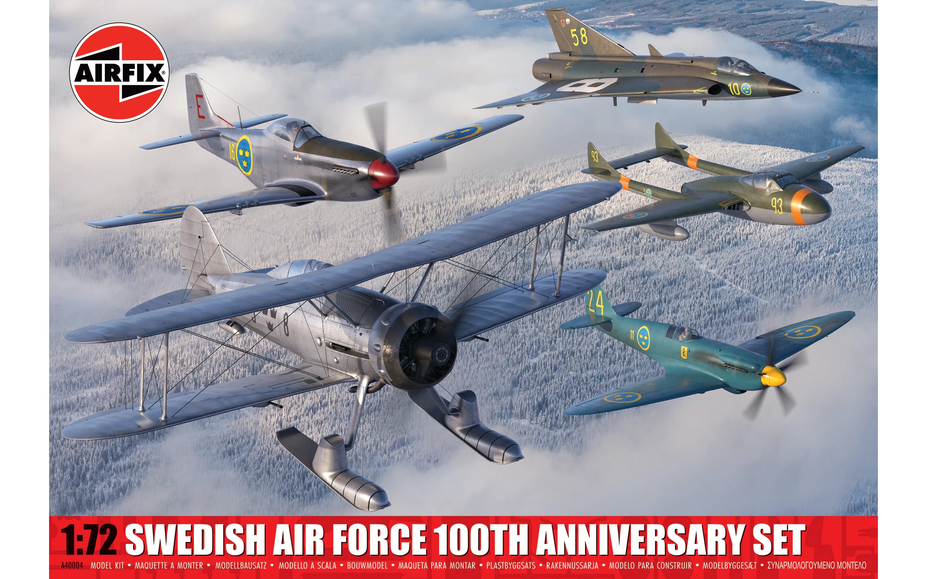 AIRFIX A40004 SWEDISH AIR FORCE 100TH ANNIVERSARY SET