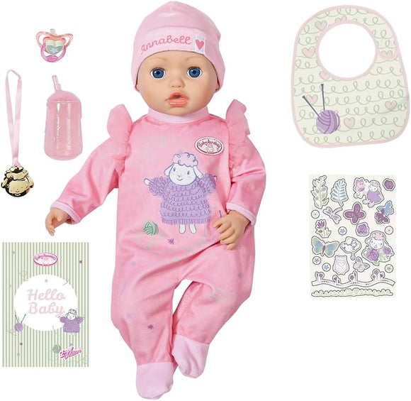 BABY ANNABELL 706626 INTERACTIVE ACTIVE ANNABELL 43CM DOLL