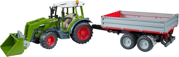 BRUDER 02182 FENDT 211 VARIO TRACTOR WITH TIPPING TRAILER