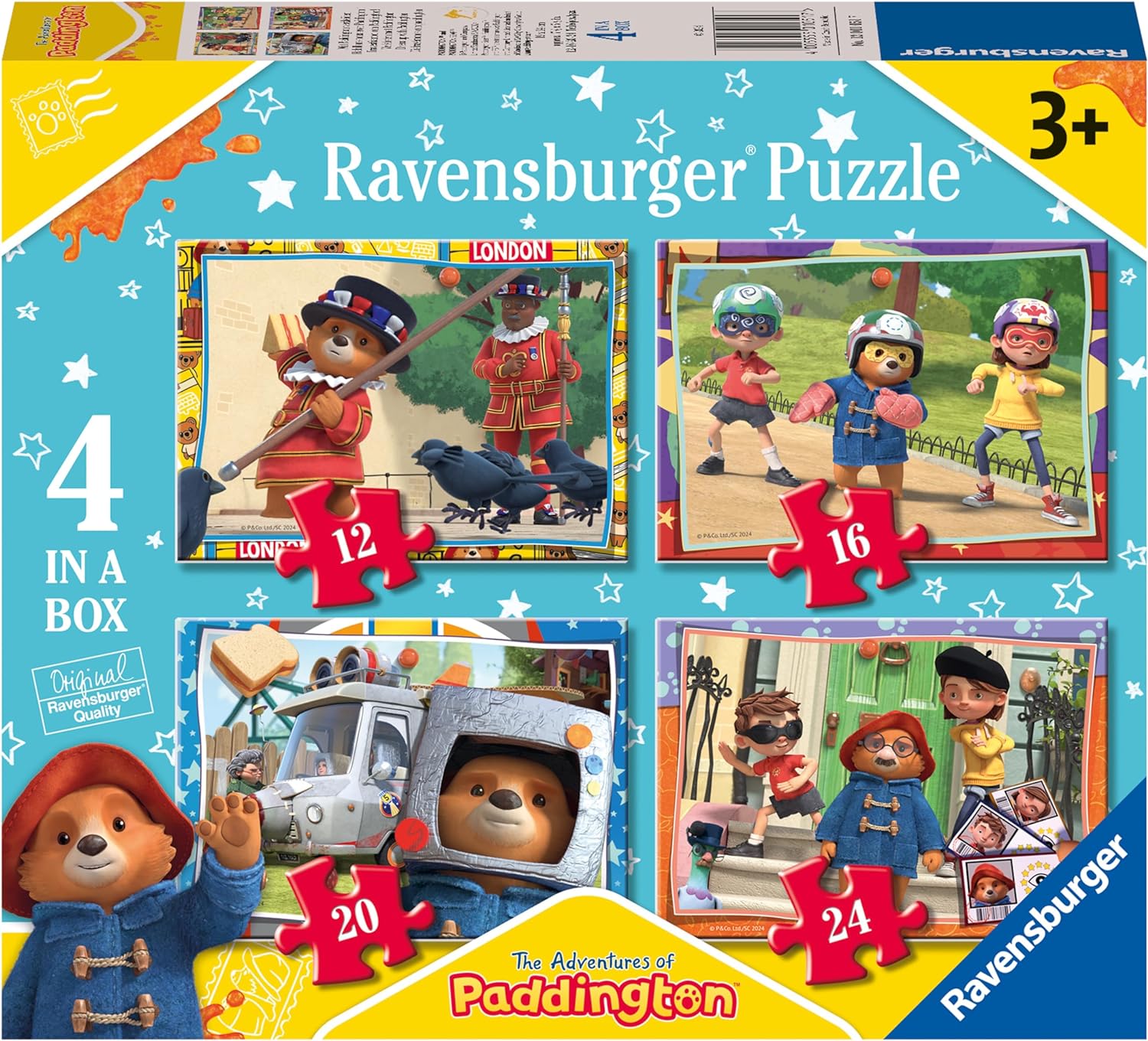 RAVENSBURGER EP1051 PADDINGTON BEAR 4 IN A BOX PUZZLE