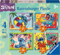 RAVENSBURGER EZ1069 DISNEY STITCH 4 IN A BOX PUZZLE
