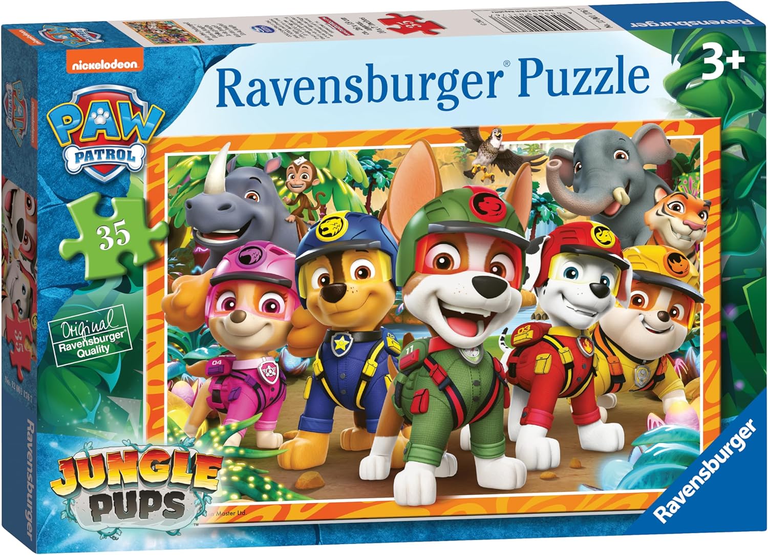 RAVENSBURGER EW1176 PAW PATROL JUNGLE PUPS 35 PIECE PUZZLE
