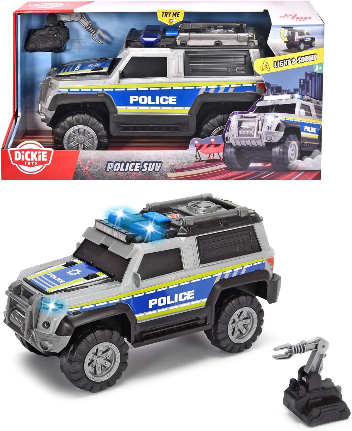 DICKIES TOYS 6003 POLICE SUV WITH LIGHTS & SOUNDS