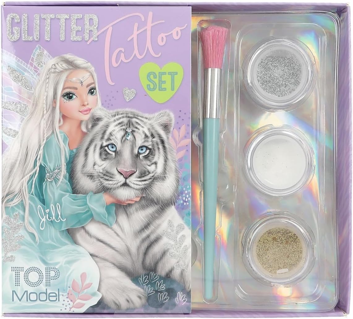TOP MODEL 0412518 GLITTER TATTOO SET