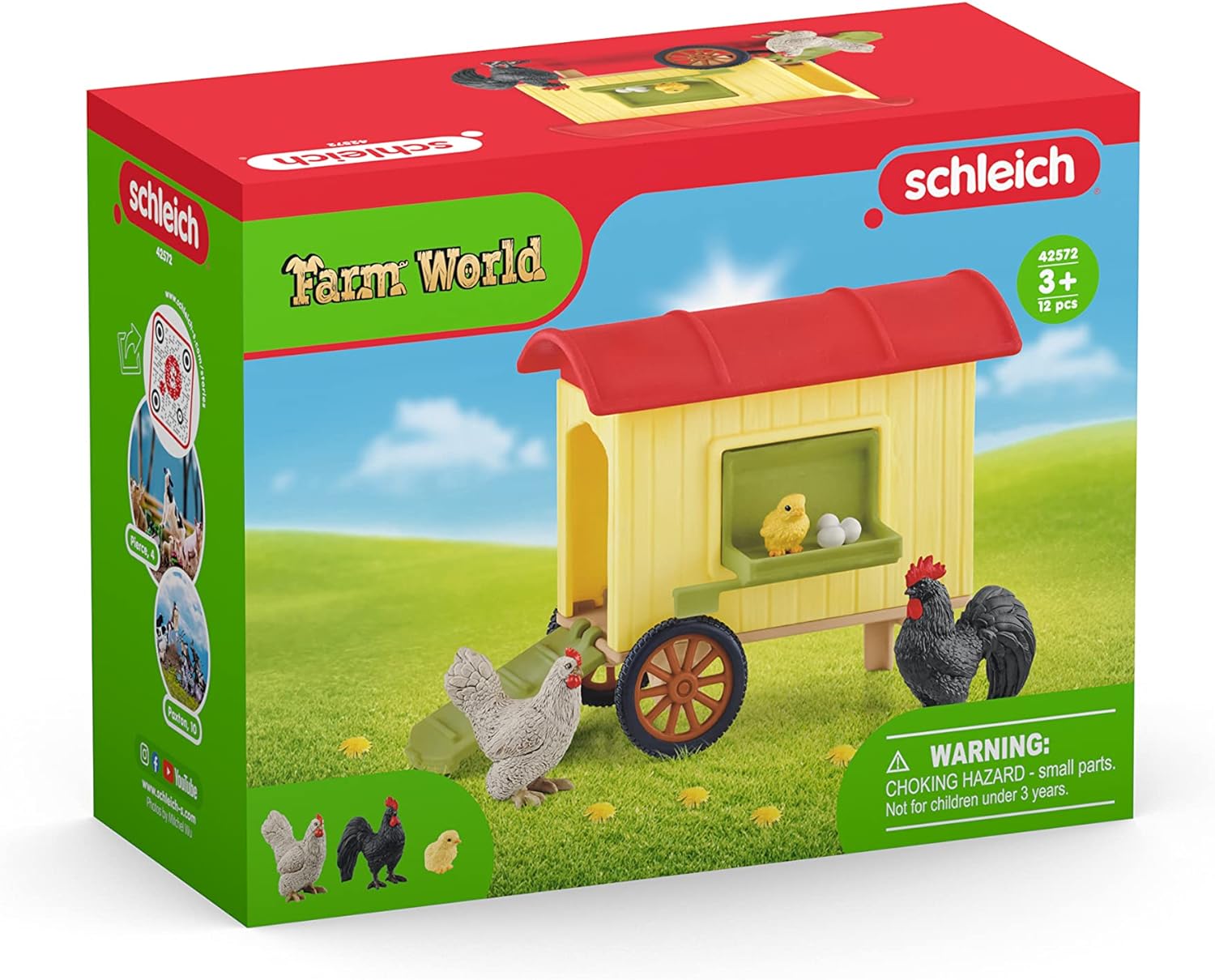 SCHLEICH 42572 FARM WORLD MOBILE CHICKEN COOP
