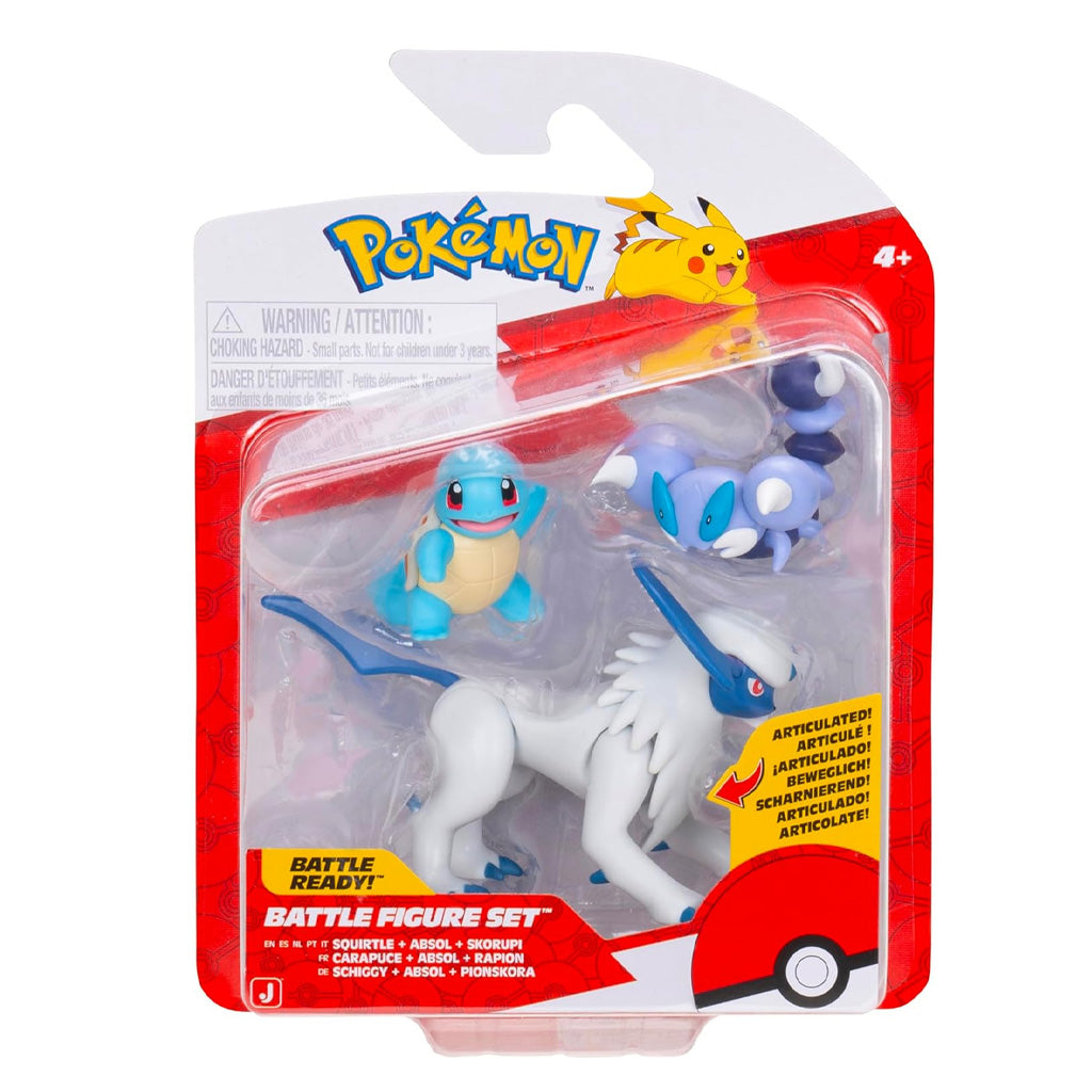 POKEMON PKW4096 BATTLE  FIGURE SET SQUIRTLE ABSOL SKORUPI
